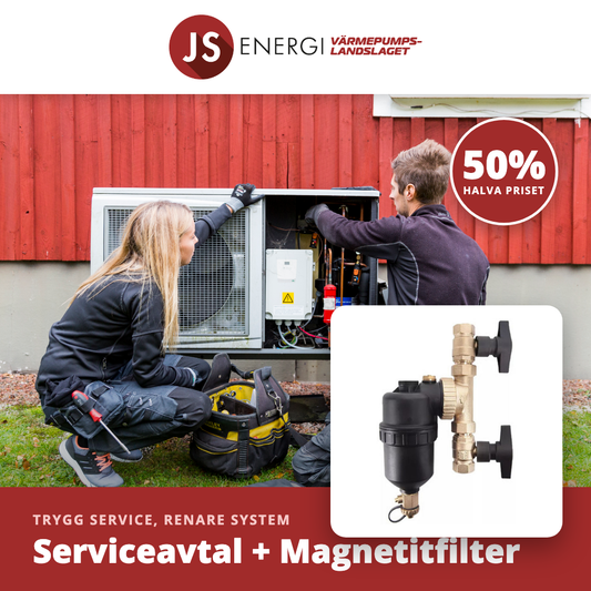 Serviceavtal + Magnetitfilter till halva priset – kampanjerbjudande